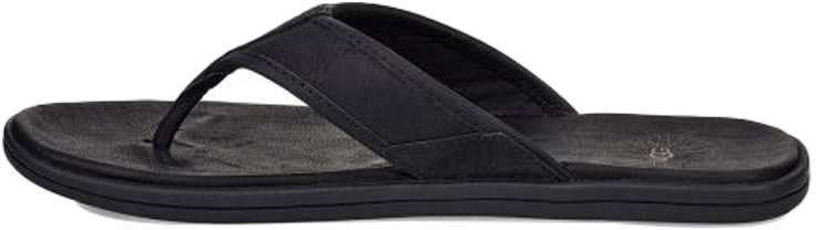 ugg-seaside-flip-leather-cowhide-slipper-black-1102690-blk