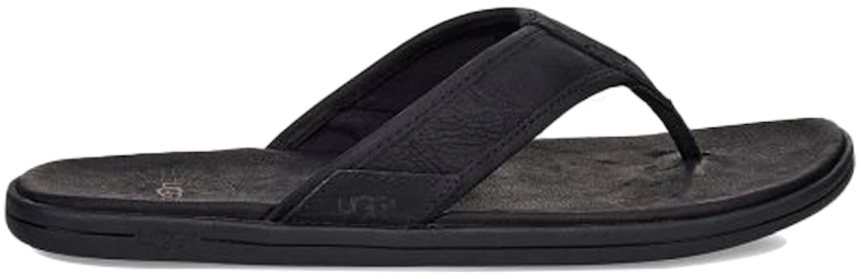 UGG Selipar Kulit Cowhide Seaside Flip Hitam 1102690-BLK Order UGG Selipar Kulit Cowhide Seaside Flip Hitam 1102690-BLK