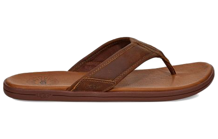 Order UGG Selipar Kulit Seaside Flip Coffe Lelaki 1102690-LUG