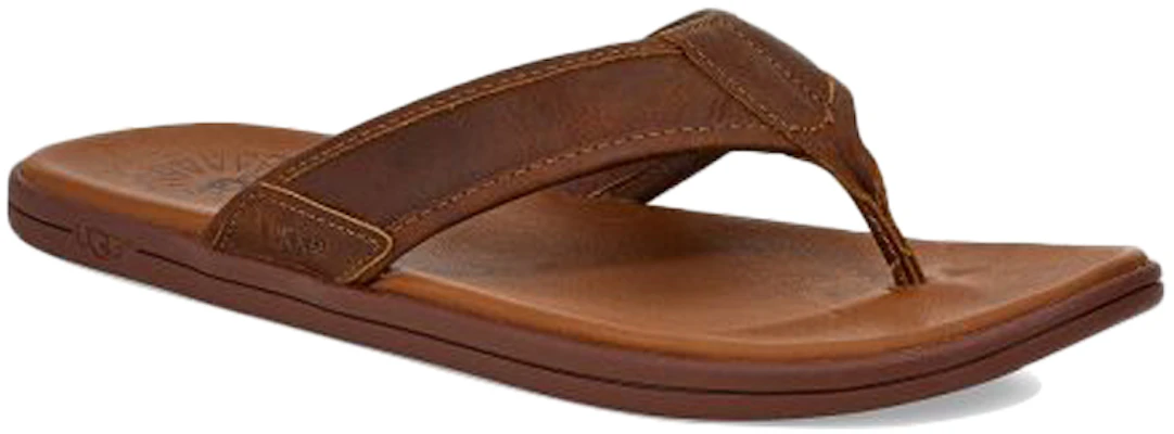 UGG Selipar Kulit Seaside Flip Coffe Lelaki 1102690-LUG Lookbook UGG Selipar Kulit Seaside Flip Coffe Lelaki 1102690-LUG