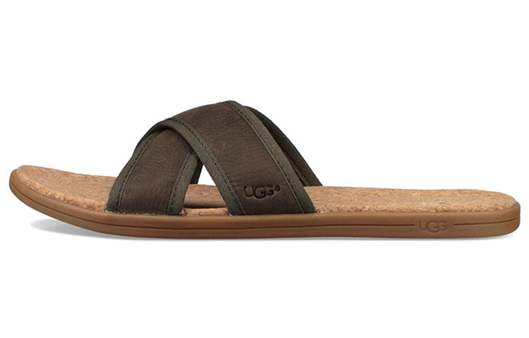 UGG Seaside Slide 'Brown Cross' 1092172-ALP