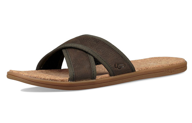 Lookbook UGG Seaside Slide ''Brown Cross'' Sandali Marroni 1092172-ALP