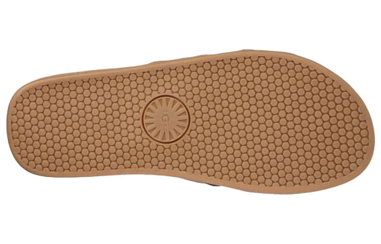 Details for UGG Seaside Slide Koeienhuid Zwart Pantoffels 1092172-BLK