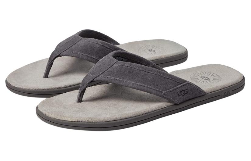 Lookbook UGG Seaside Suede Flip Flop 'Dark Grey' 1138152-DGRY