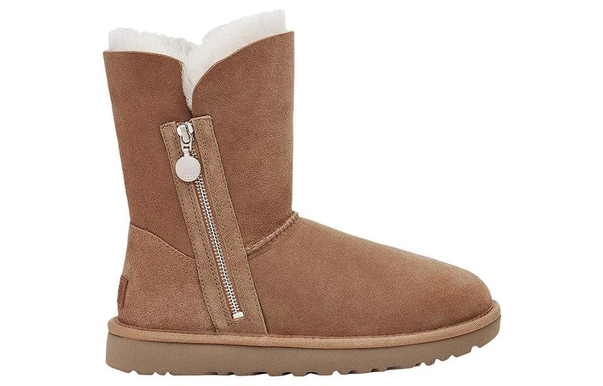Order UGGショートブーツ ブラウン ジップアップ 1123613Y-CHE
