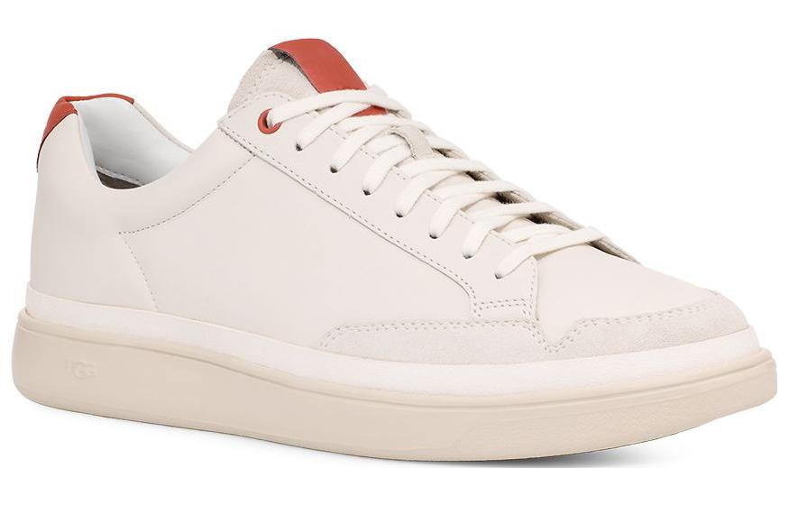 Lookbook UGG 頭層牛皮 簡約舒適 時尚板鞋 男款 白赭色