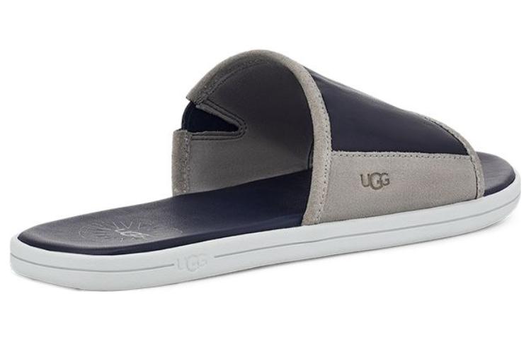Shop UGG 皮革 舒適休閒 時尚涼拖 男款 深藍色