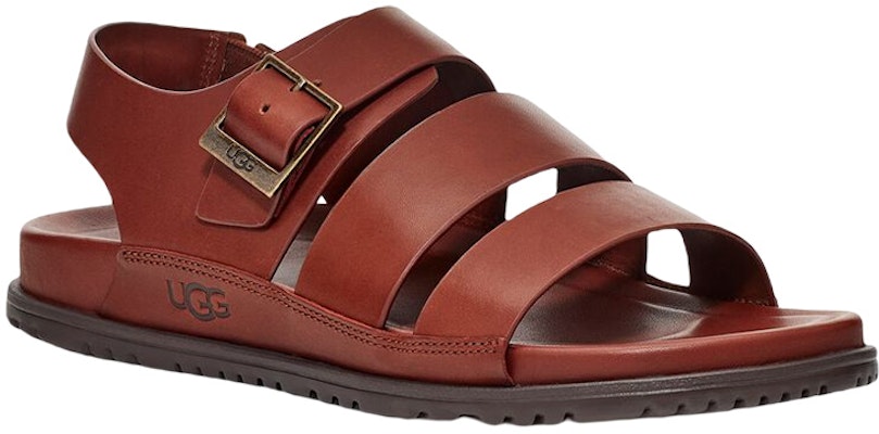 UGG 심플 브라운 가죽 슬라이드 (UGG Simple Brown Leather Slide) 1118912-CLTH Lookbook UGG 심플 브라운 가죽 슬라이드 (UGG Simple Brown Leather Slide) 1118912-CLTH