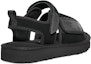 Shop UGG Slide Hitam 'Double Layer Cowhide Comfort Kasual Fesyen' 1136650-BLK