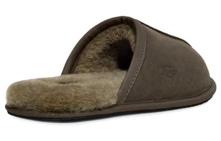 Order UGG 皮革 簡約小眾 包頭拖鞋 男款 橄欖色