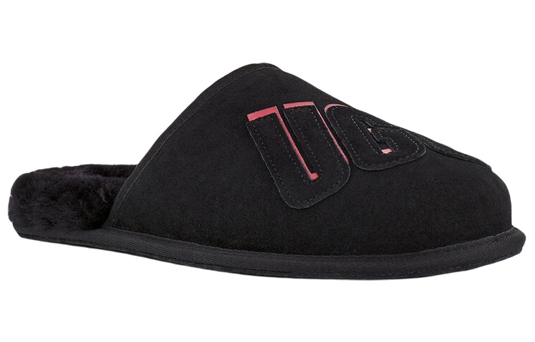 Shop UGG Slip-On Suede Slippers 'Black' 1129139-BLK