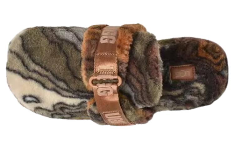 Lookbook UGG 棕色羊毛加厚底懒人鞋 1134110