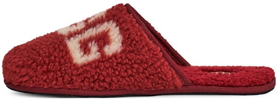 UGG Scuff Slipper 'Curly Graphic - Red Wine' 1134851-RWN UGG Scuff Slipper 'Curly Graphic - Red Wine' 1134851-RWN