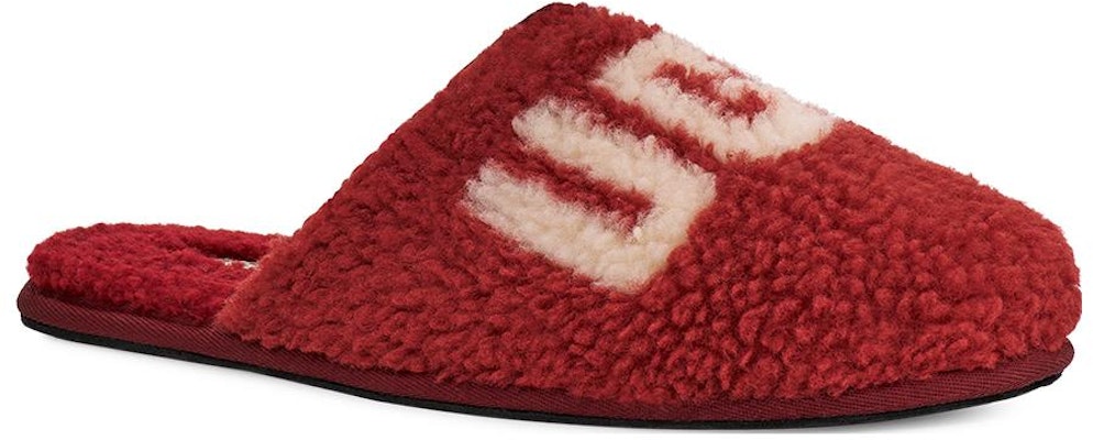 UGG Scuff Slipper 'Curly Graphic - Merah Wain' 1134851-RWN Lookbook UGG Scuff Slipper 'Curly Graphic - Merah Wain' 1134851-RWN
