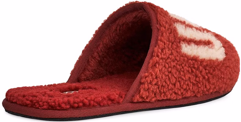 UGG Scuff Slipper 'Curly Graphic - Merah Wain' 1134851-RWN Shop UGG Scuff Slipper 'Curly Graphic - Merah Wain' 1134851-RWN