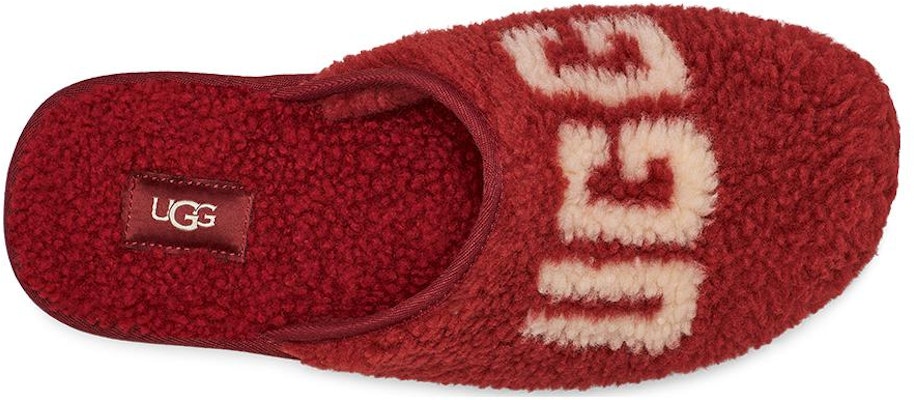 UGG Scuff Slipper 'Curly Graphic - Merah Wain' 1134851-RWN Purchase UGG Scuff Slipper 'Curly Graphic - Merah Wain' 1134851-RWN