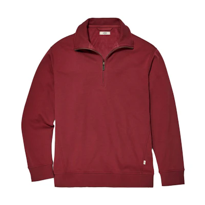 UGG Solid Color Half-Zip High-Neck Long-Sleeve Sweatshirt 1116625