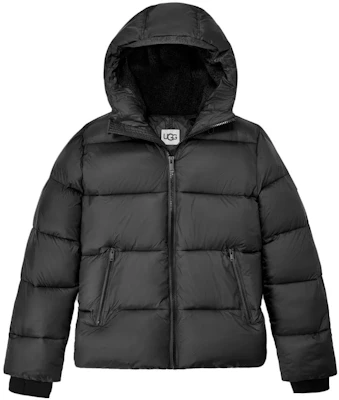 Chaqueta Negra UGG con Capucha y Cremallera - Color Sólido 1120656-BLK Buy Chaqueta Negra UGG con Capucha y Cremallera - Color Sólido 1120656-BLK