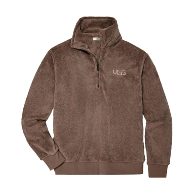 UGG Solid Pullover Mock Neck Sweatshirt Brown 1121702-ALS