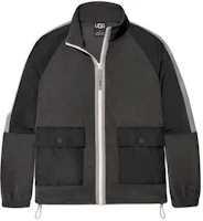 UGG SS24 Colorblock Striped Stand Collar Jacket Grey 1154350-BKD UGG SS24 Colorblock Striped Stand Collar Jacket Grey 1154350-BKD