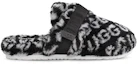 Order UGG Super Fluff Slipper 'Black White' 1120900-BWHT