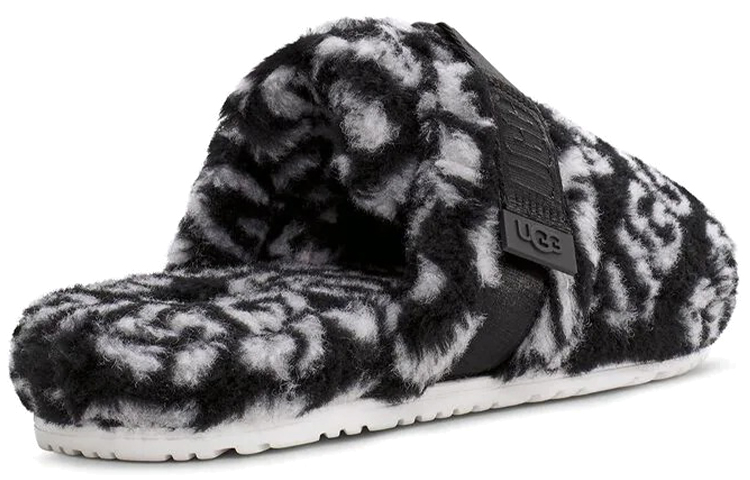 Purchase UGG Super Fluff Slipper 'Black White' 1120900-BWHT