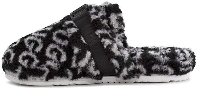 Pantuflas UGG Super Fluff 'Logo Simplista Negro Medianoche' 1120900-BWHT Buy Pantuflas UGG Super Fluff 'Logo Simplista Negro Medianoche' 1120900-BWHT