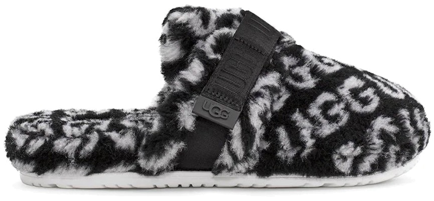 UGG Super Fluff Slipper 'Logo Ringkas Hitam Tengah Malam' 1120900-BWHT Order UGG Super Fluff Slipper 'Logo Ringkas Hitam Tengah Malam' 1120900-BWHT
