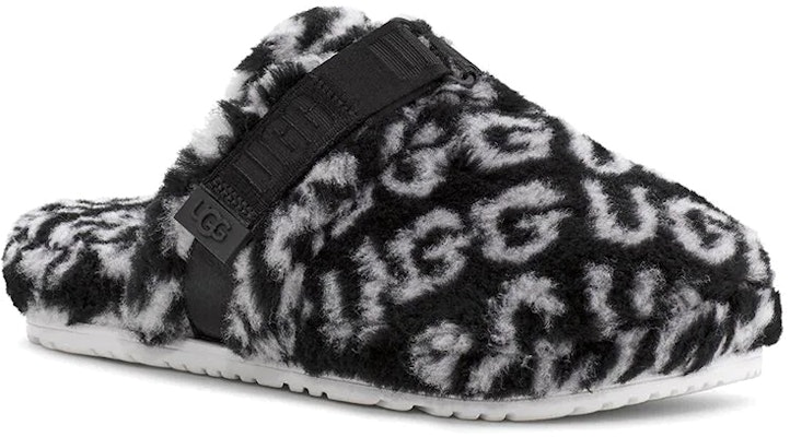 UGG Super Fluff Slipper 'Logo Ringkas Hitam Tengah Malam' 1120900-BWHT Lookbook UGG Super Fluff Slipper 'Logo Ringkas Hitam Tengah Malam' 1120900-BWHT