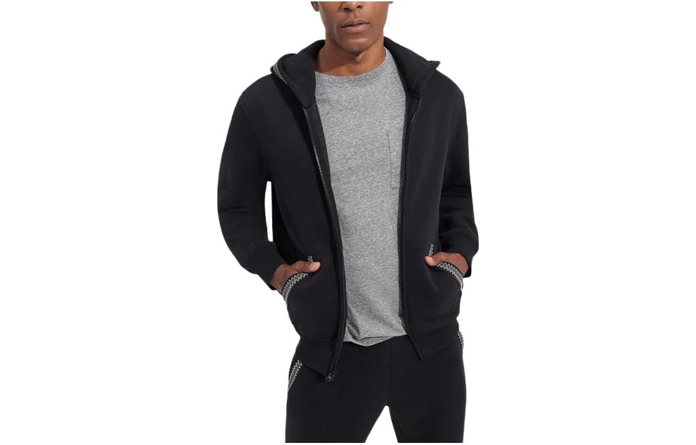 UGG Tasman Full Zip Hoodie Black Zip-Up Jacket 1152290-TARR
