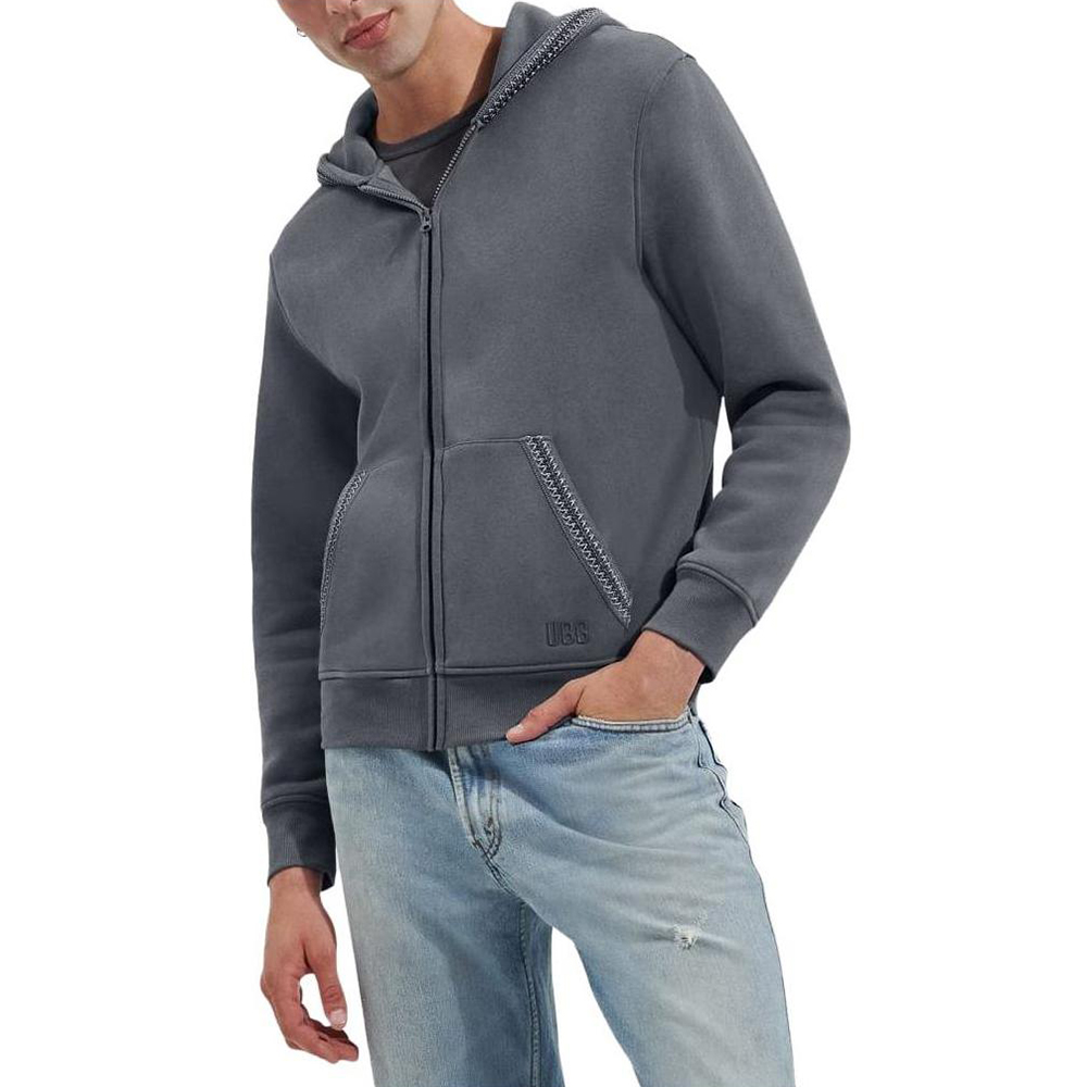 UGG Tasman Full Zip Hoodie Loose Fit Grey Jacket 1152290-STSS