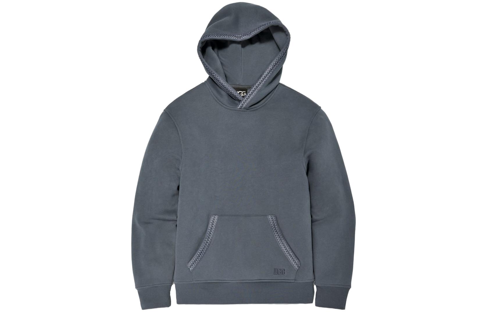 UGG Tasman Grey Hoodie Loose Fit Long Sleeve Sweatshirt 1147090-STSS