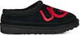 UGG Tasman Logo Selipar Hitam / Merah Samba 1112448-BSMR