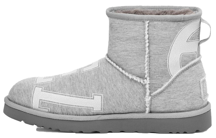 UGG TELFAR x FLEECE MINI Cozy Snow Boots Unisex Gray 1131290-HRGY