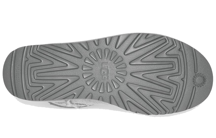 Shop UGG x TELFAR フリースミニブーツ (グレー) 1131290-HRGY