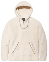 UGG Unisex Sandbar Hoodie Cream White with Embroidered Lettering 1152968-CRM UGG Unisex Sandbar Hoodie Cream White with Embroidered Lettering 1152968-CRM