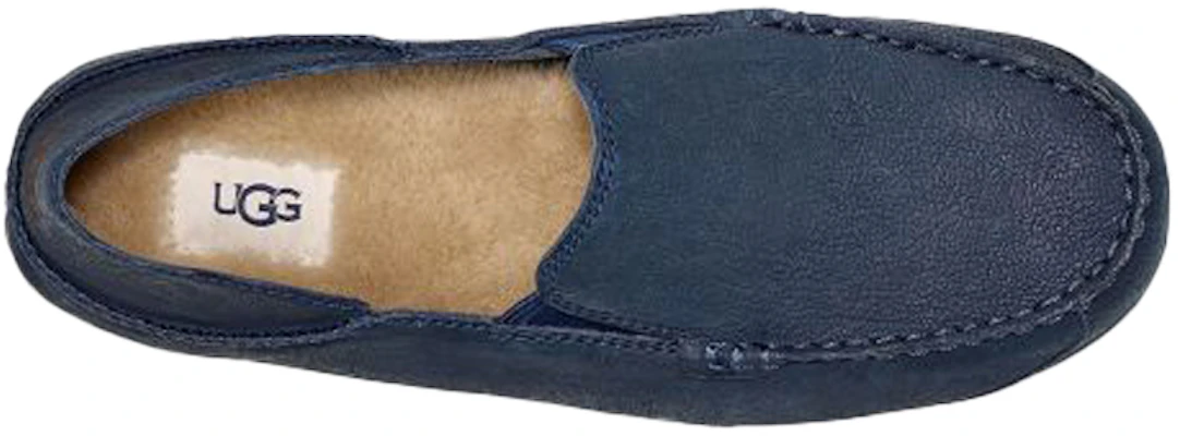 UGG Upshaw Blue Sheepskin Low Top Casual Loafers 1108189 AZUL