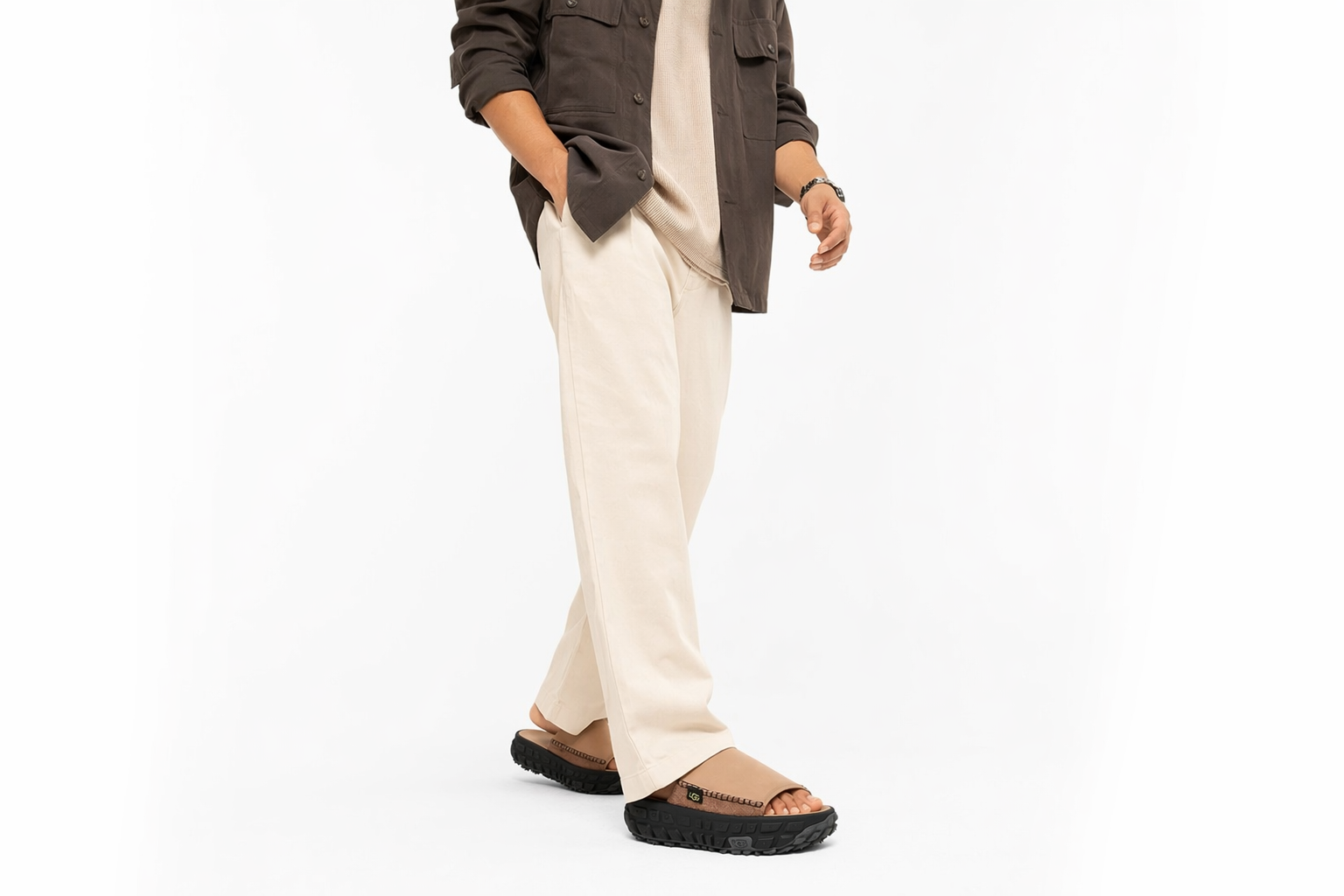 Order UGG Venture Daze Slide 'Sand Black' 1152680-SNDB