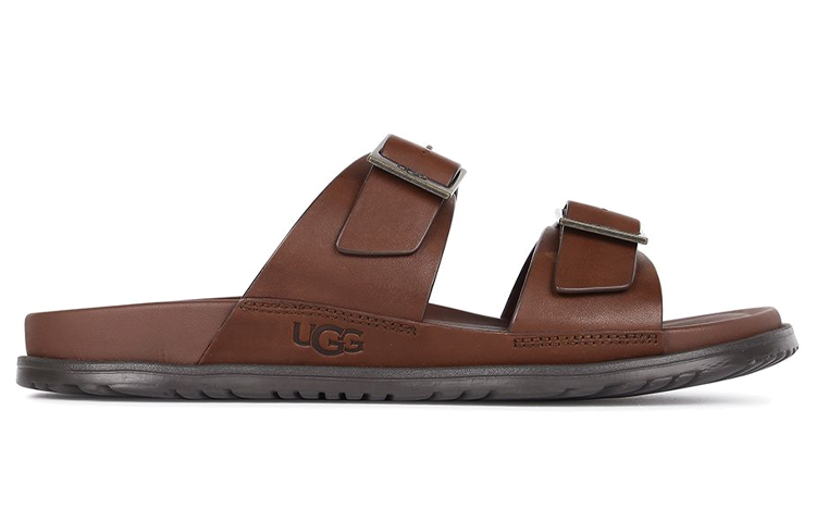 Lookbook UGG Wainscott Buckle Slide 'Burgundy' Sandal Lelaki 1119530-CLTH