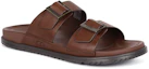 Shop UGG Wainscott Buckle Slide 'Burgundy' Sandal Lelaki 1119530-CLTH