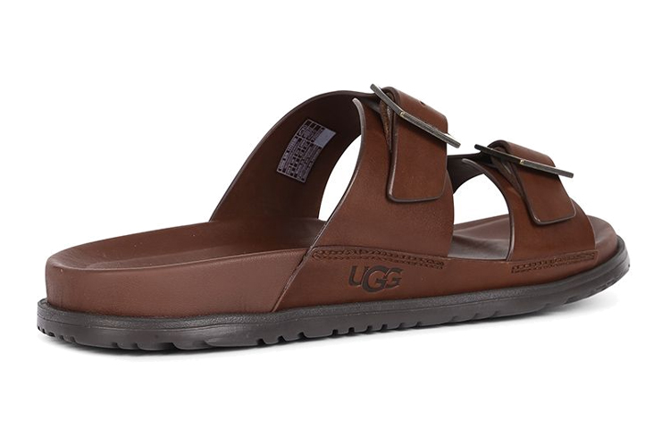 Details for UGG Wainscott Buckle Slide 'Burgundy' Sandal Lelaki 1119530-CLTH