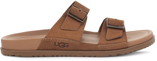 UGG Winscott 双面皮革'金属扣休闲'拖鞋 栗色 1124901-CHE Order UGG Winscott 双面皮革'金属扣休闲'拖鞋 栗色 1124901-CHE