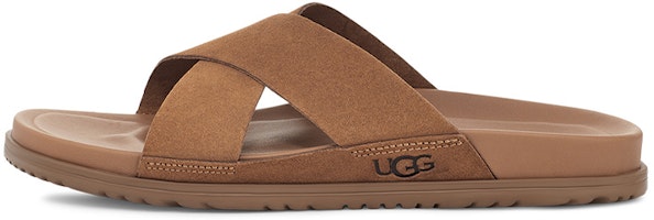UGG Wainscott Slippers 'Chestnut Cross Strap Comfort' 1124902-CHE UGG Wainscott Slippers 'Chestnut Cross Strap Comfort' 1124902-CHE