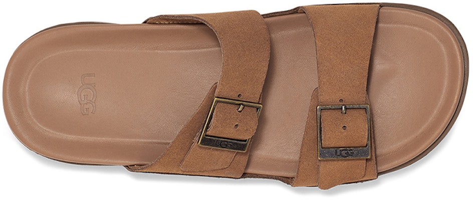 UGG Winscott Double-Face Leather 'Metal Buckle Casual' Slippers Chestnut 1124901-CHE Lookbook UGG Winscott Double-Face Leather 'Metal Buckle Casual' Slippers Chestnut 1124901-CHE