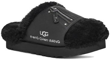 Lookbook 王逢陈/FENG CHEN WANG x UGG 織物 保暖舒適 時尚涼鞋 女款 黑色