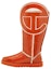Buy UGG x Telfar Logo Tall Crinkle Spicy Pumpkin kasut but fesyen 1155871-SYP