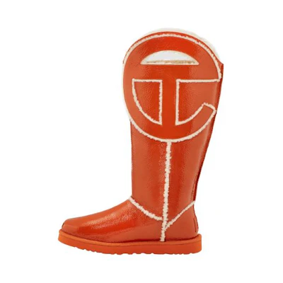 UGG Telfar Logo Tall Crinkle Spicy Pumpkin