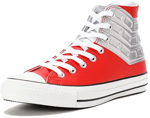 Converse All-Star 100 Ultra Seven Hi 'Red Silver' 1CK821 Lookbook Converse All-Star 100 Ultra Seven Hi 'Red Silver' 1CK821