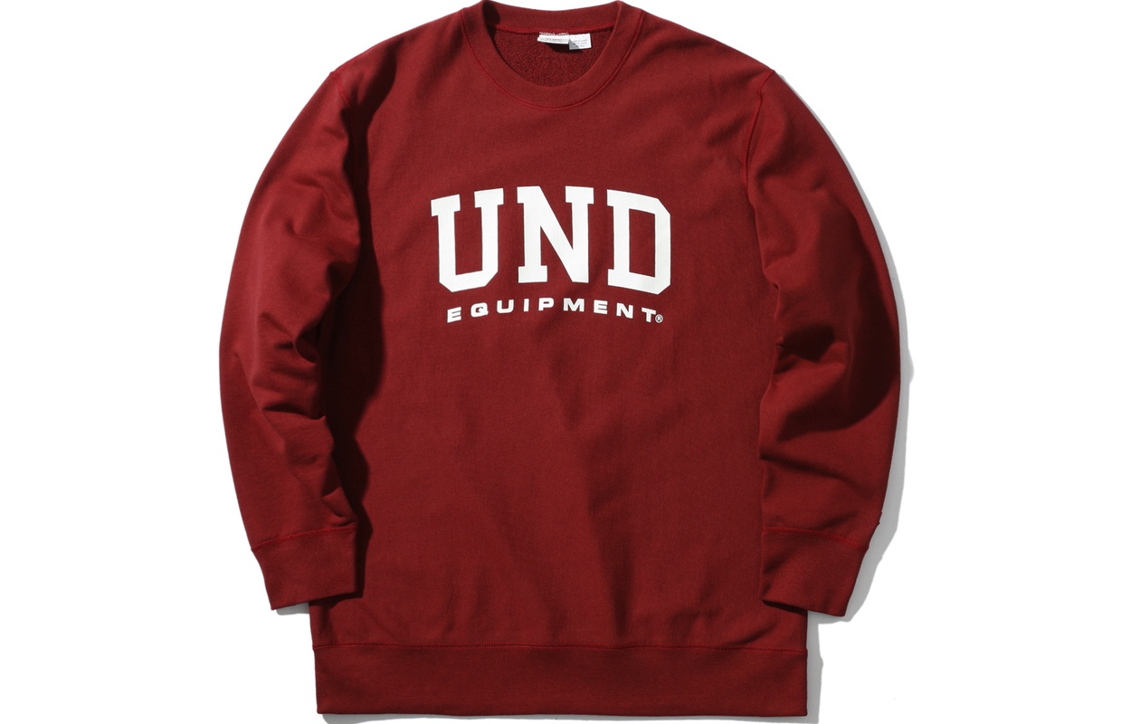 UNDFTD Colorblock Logo Print Pullover Crewneck Sweatshirt Unisex Casual UNDSW20017MDB