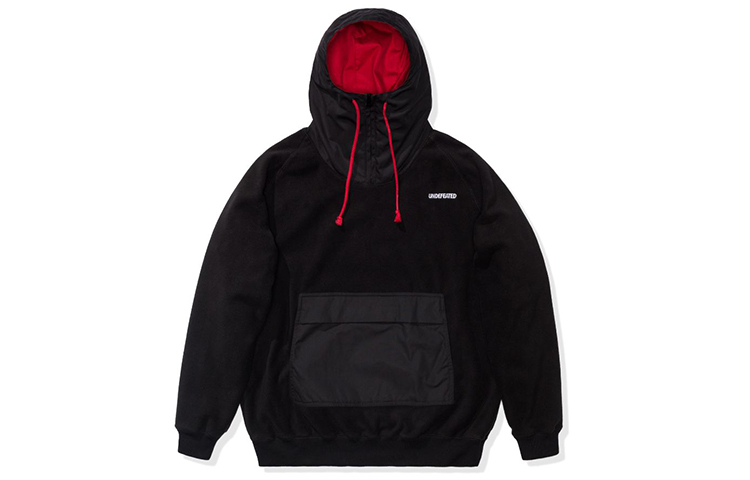 UNDFTD Colorblock Pocket Pullover Hoodie Unisex Black - Great Gift Idea 20038-BLACK